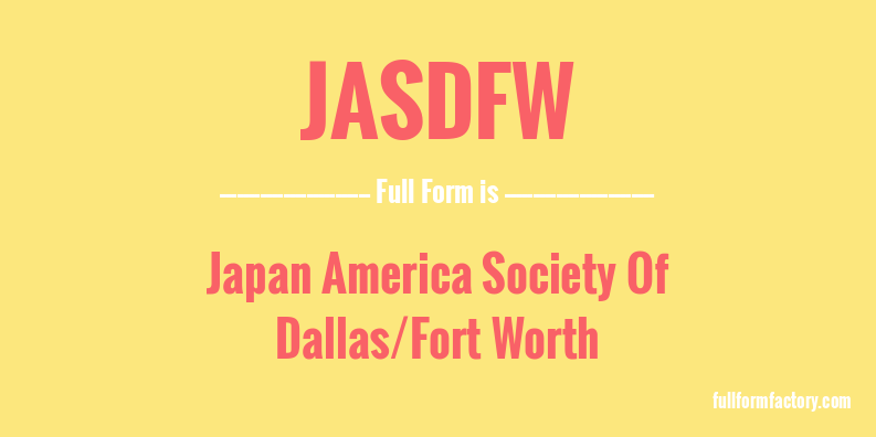 jasdfw-full-form