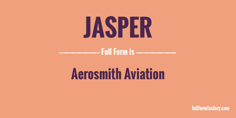 jasper-full-form