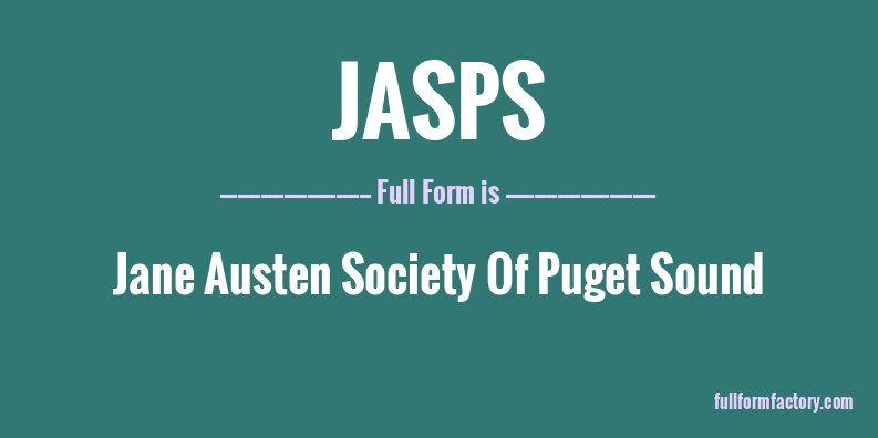 jasps-full-form