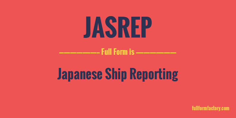 jasrep-full-form