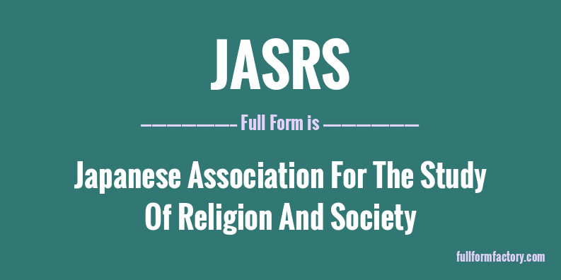 jasrs-full-form