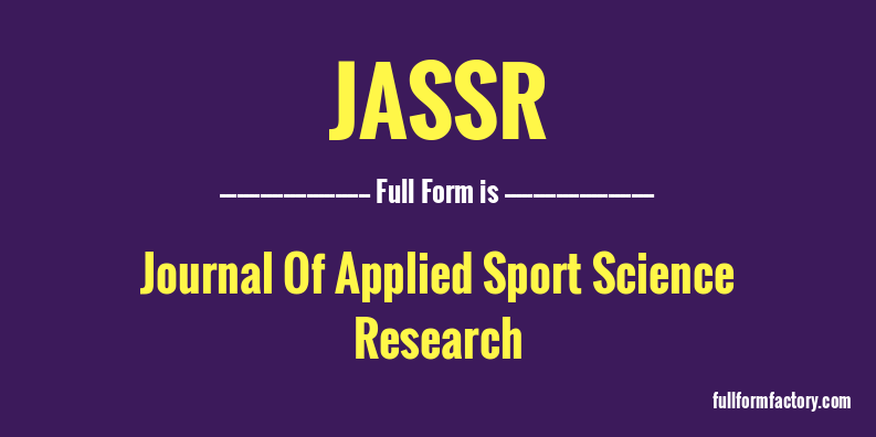 jassr-full-form