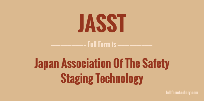 jasst-full-form