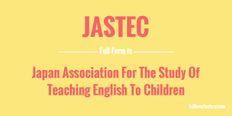 jastec-full-form