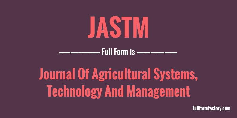 jastm-full-form