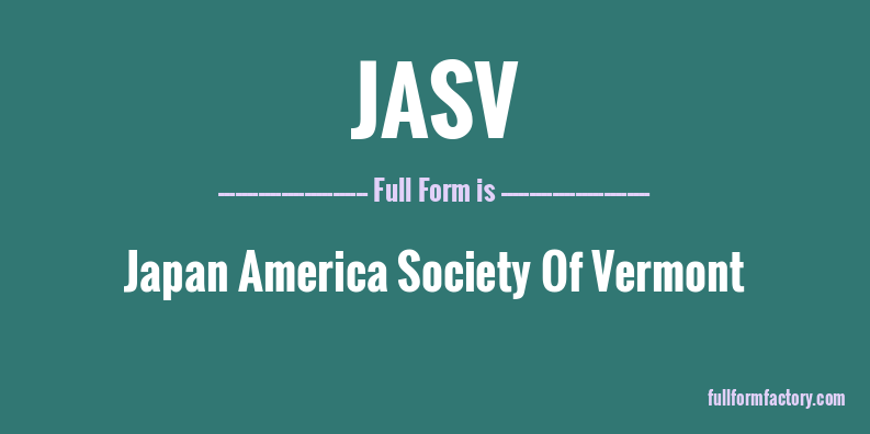 jasv-full-form