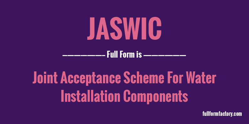 jaswic-full-form