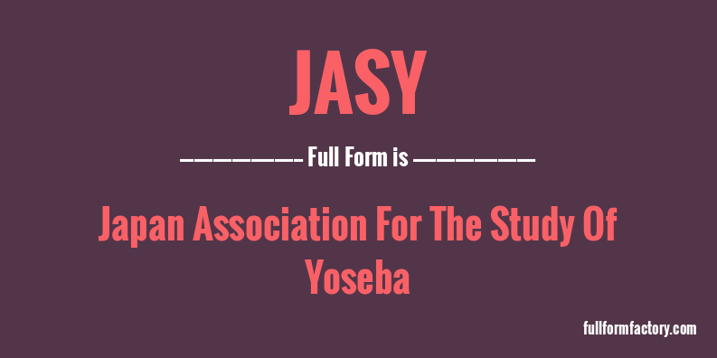 jasy-full-form