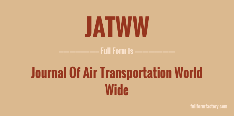 jatww-full-form