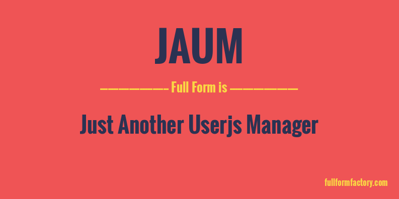 jaum-full-form