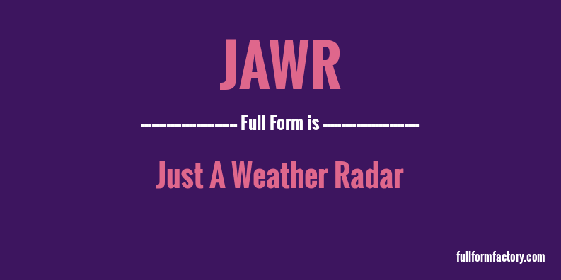 jawr-full-form
