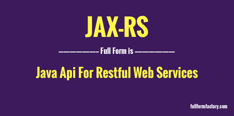 jax-rs-full-form