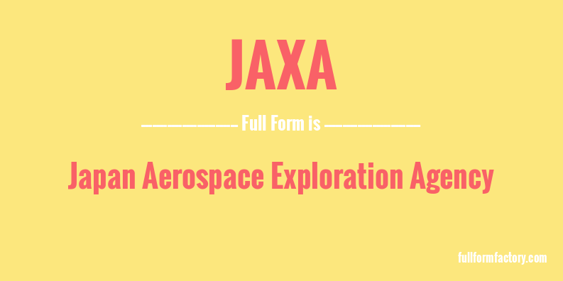 jaxa-full-form