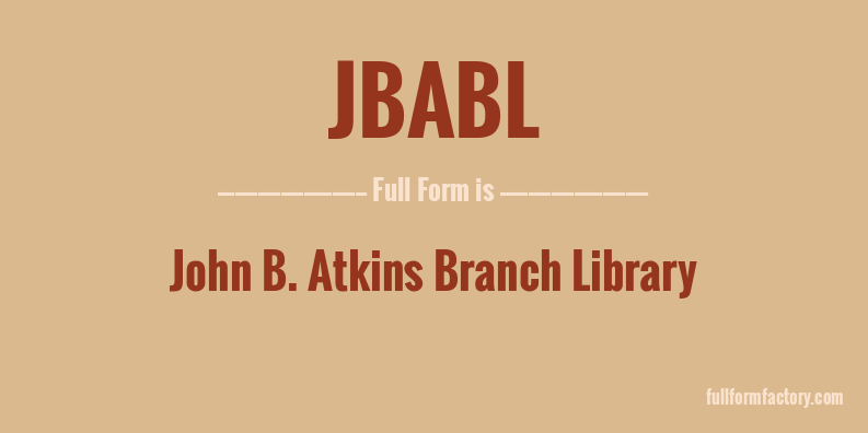 jbabl-full-form