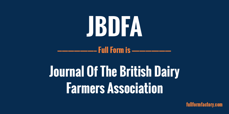 jbdfa-full-form