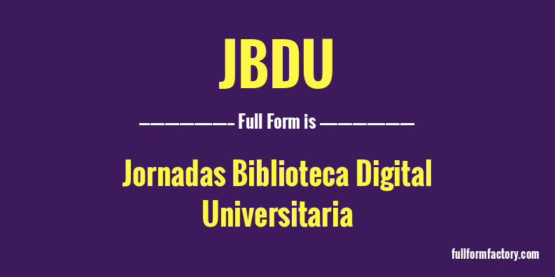 jbdu-full-form