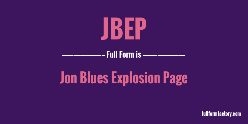 jbep-full-form