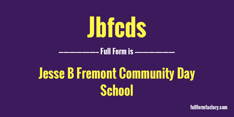 jbfcds-full-form
