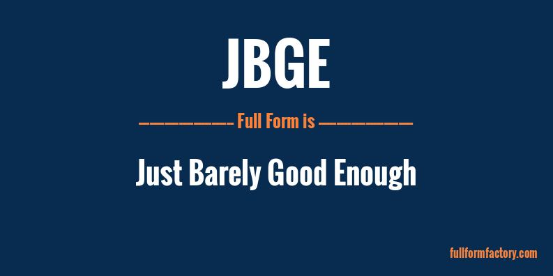 jbge-full-form