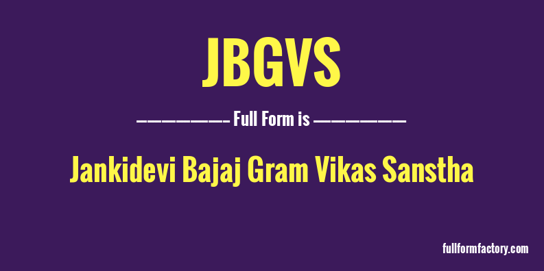 jbgvs-full-form
