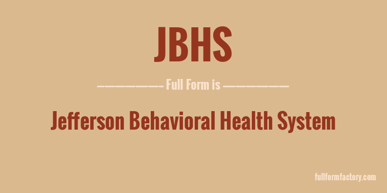 jbhs-full-form