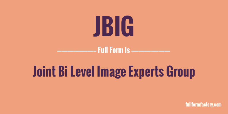 jbig-full-form