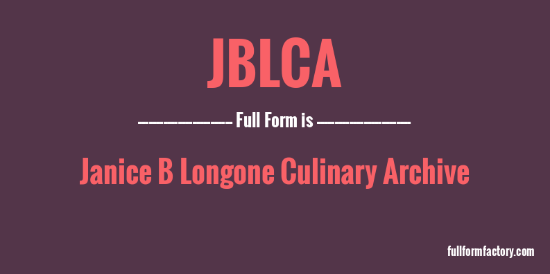 jblca-full-form