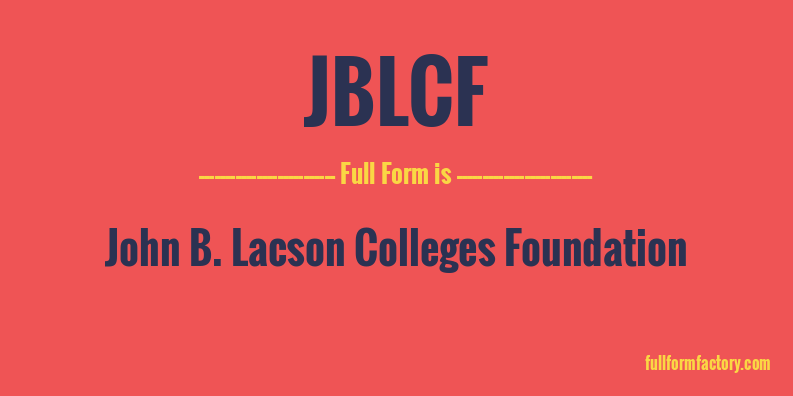 jblcf-full-form