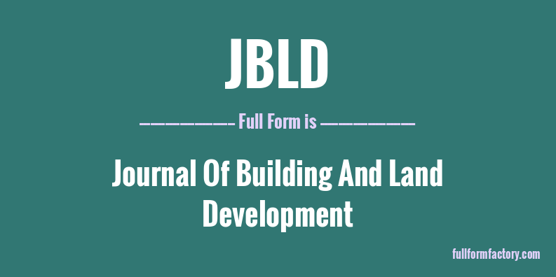 jbld-full-form