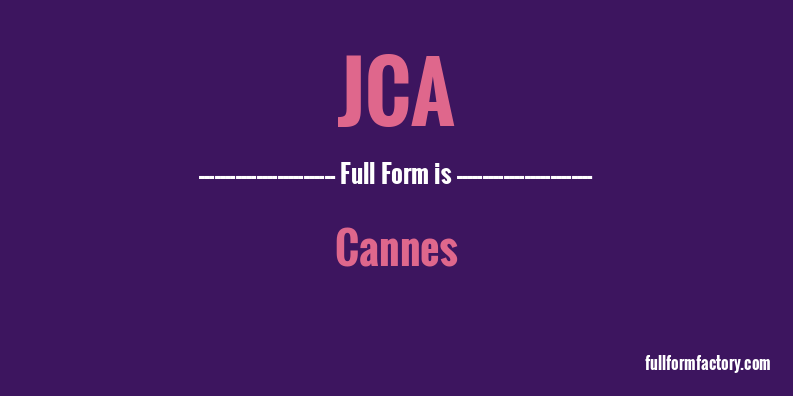 jca-full-form