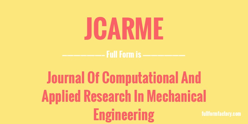 jcarme-full-form