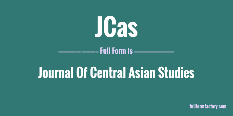 jcas-full-form
