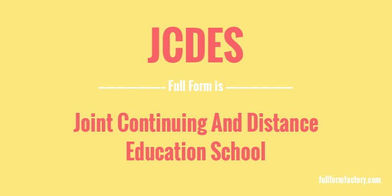 jcdes-full-form