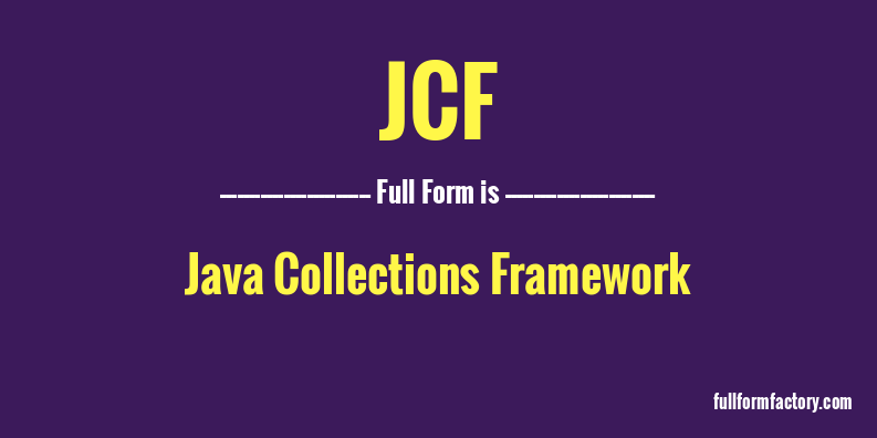 jcf-full-form