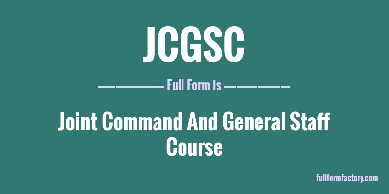 jcgsc-full-form