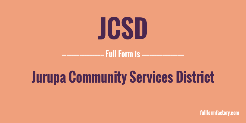 jcsd-full-form