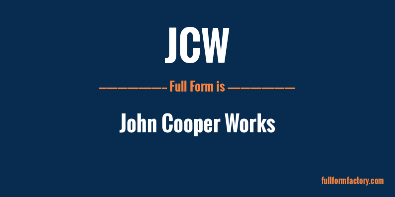 jcw-full-form