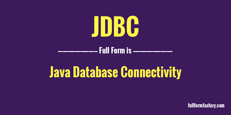 jdbc-full-form