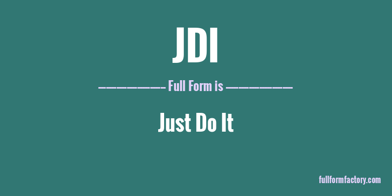 jdi-full-form