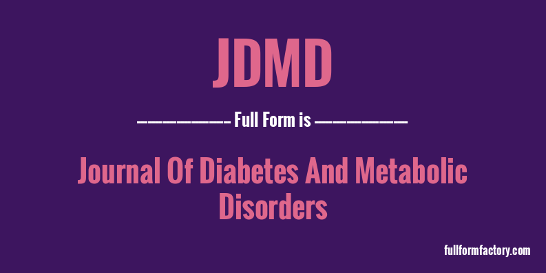 jdmd-full-form