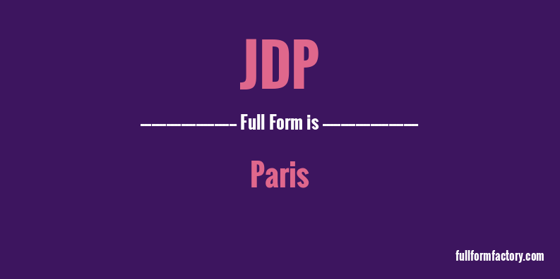 jdp-full-form