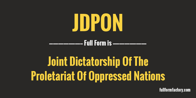 jdpon-full-form