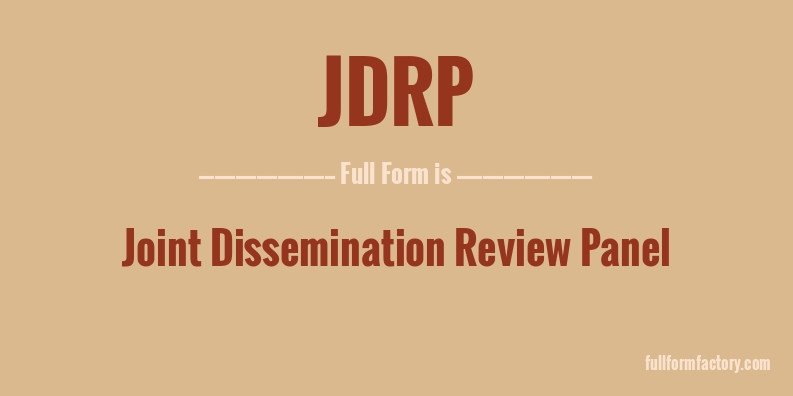 jdrp-full-form
