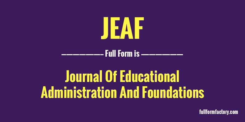 jeaf-full-form