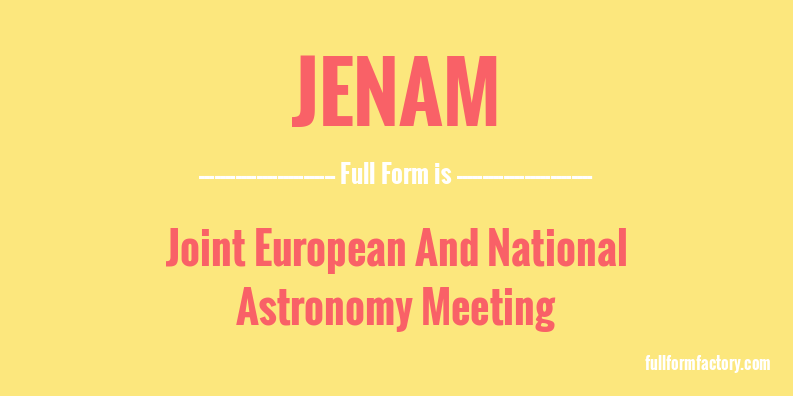 jenam-full-form