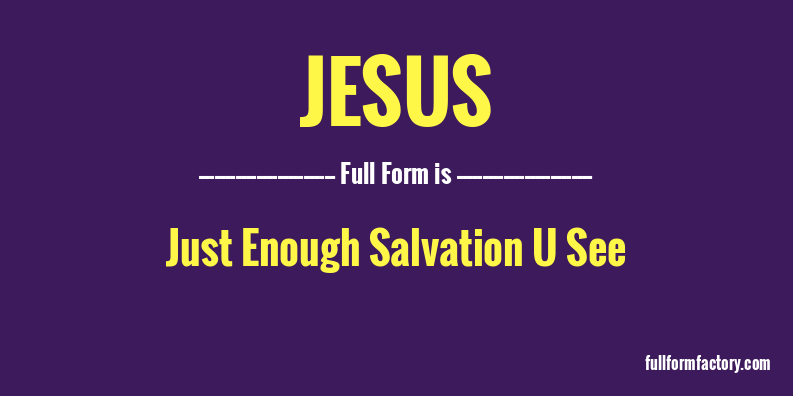 jesus-full-form