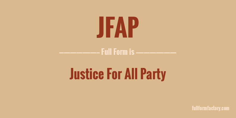 jfap-full-form