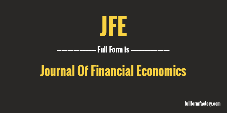 jfe-full-form