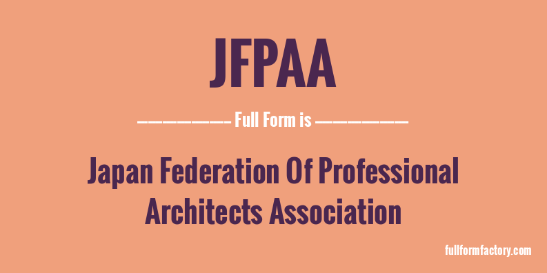 jfpaa-full-form