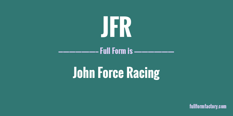jfr-full-form
